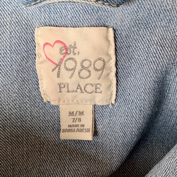 Children's Place Kids Jean Jacket SIZE M/M 7/8 - Picture 3 of 3